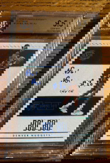 2019-20 Panini Encased Bol Bol Rookie Endorsements Auto Platinum 1/1 BGS 9.5/10