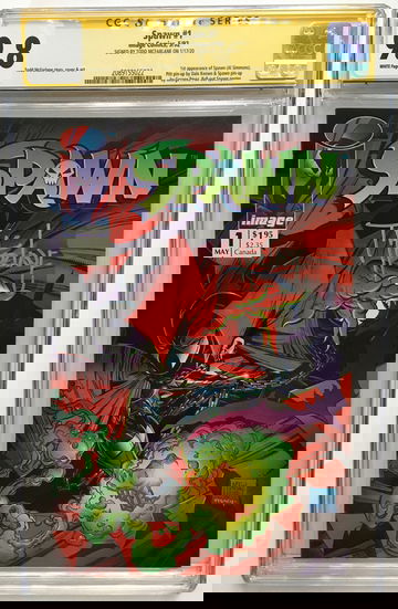 SPAWN #1 SIGNATURE SERIES CGC 9.8 "Cape" in Silver Ink