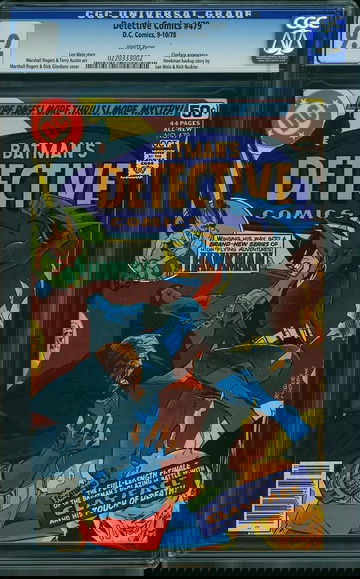 DETECTIVE COMICS #479, CGC 9.2 NM-