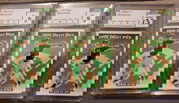 1993 Topps Derek Jeter #98 Lot CSG 9 ×2 + CSG 7.5