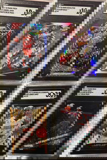 4 Graded Lebron James Cards