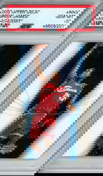 LEBRON JAMES 2003 Upper Deck Air Academy #AA3 PSA 10 GEM Mint Rookie Card RC Cavaliers