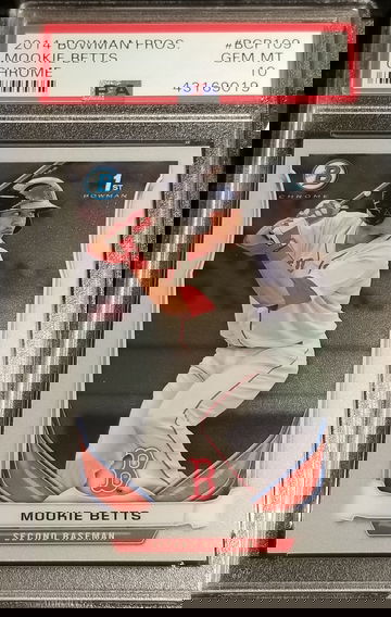 2014 Bowman Chrome BCP109 Mookie Betts 1st RC PSA 10 Gem Mint