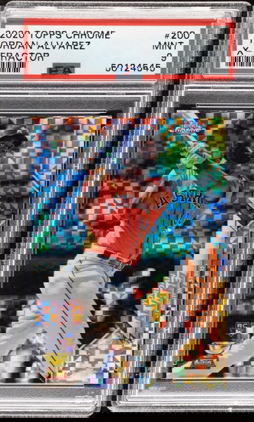 2020 Topps Chrome - Xfractor  Yordan Alvarez #200  PSA 9  POP 49