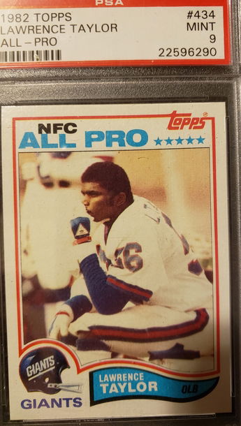 1982 Lawrence Taylor PSA 9 mint rookie 