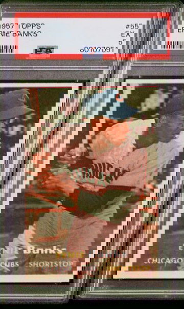 1957 Topps Ernie Banks #55 PSA 5 [BL-1.18]