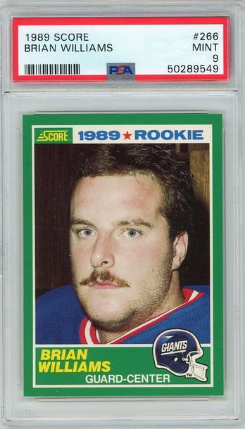 1989 Score Rookie Brian Williams #266 PSA 9 P1323