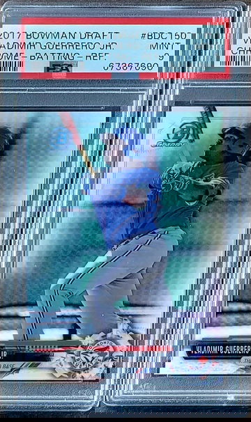 2017 VLADIMIR GUERRERO JR Bowman Chrome Draft REFRACTOR PSA 9 Rookie RC #BDC150