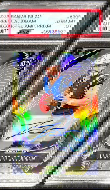 2019 Prizm Camo Auto /25 Jarrett Stidham RC PSA 10 (POP 4)
