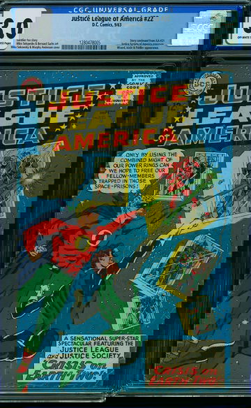 JUSTICE LEAGUE OF AMERICA #22, CGC 3.0 GVG