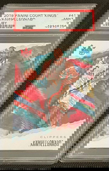 Kawhi Leonard 2019 Court Kings Ruby #/149 PSA 9