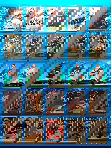 100 card lot of 90's-00's NFL football base,insert,& parallels