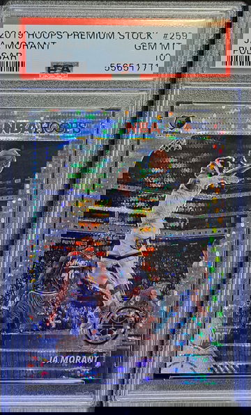 PSA 10 Ja Morant Rookie Card 2019-20 Silver Pulsar Hoops Premium Stock Grizzlies RC