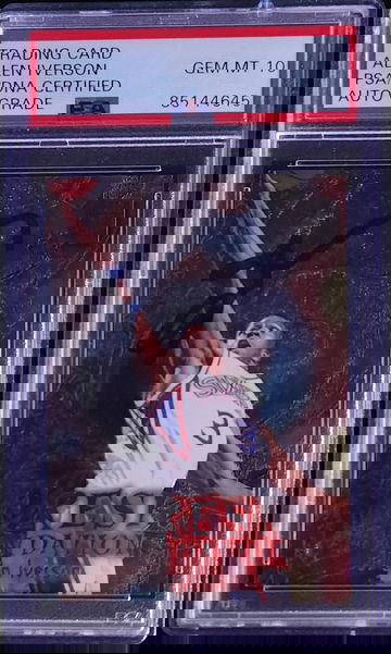 1996-97 Metal Allen Iverson Fresh Foundations RC #236 Auto Autograph PSA DNA 10