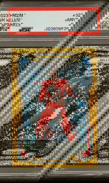 2023 Prizm Josh Allen Gold Sparkle Prizm /24 PSA 9