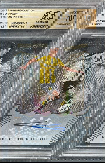 2017 Panini Revolution Autographs Christian Pulisic #5 BGS 9.5 Auto 10 Borussia Dortmund USMNT - Pop 5!