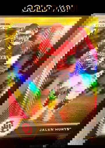 Jalen Hurts 2021 Prizm Draft True Gold /10!