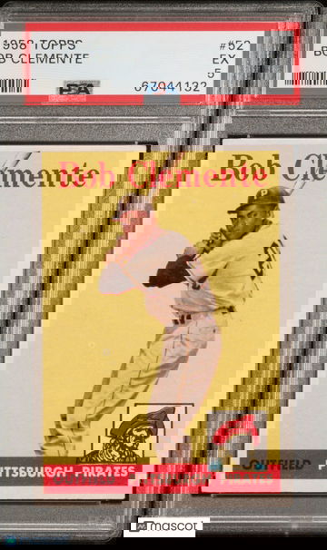 1958 Topps Baseball #52 Bob Clemente PSA 5MK BEAUTIFUL CARD