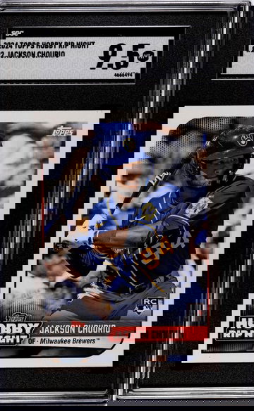 2024 Topps Hobby Rip Night Jackson Chourio #22 RC SGC 9.5