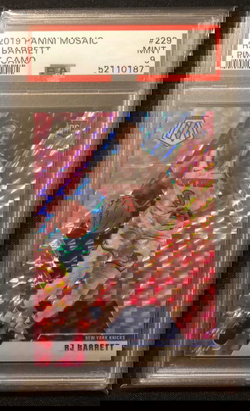 2019 Panini Mosaic RJ Barrett Pink Camo PSA 9