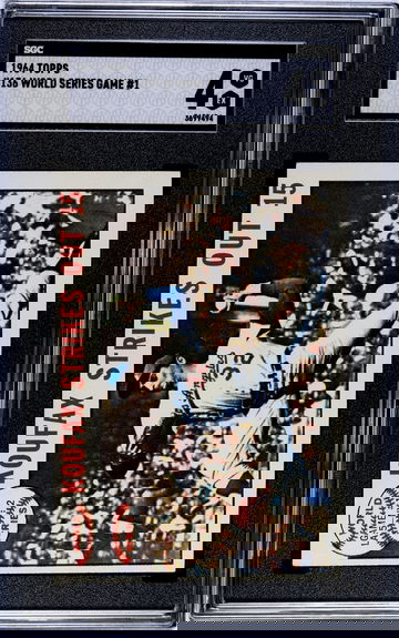 1964 Topps #136 Koufax Strikes Out 15 SGC 4