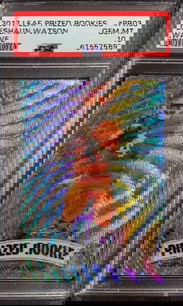 2017 Leaf Silver Wave #PRO3 /25 SSP Deshaun Watson RC PSA 10 Gem Mint Pop 1