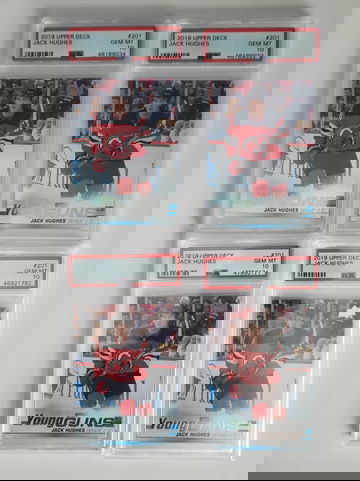 Jack Hughes  lot of 4