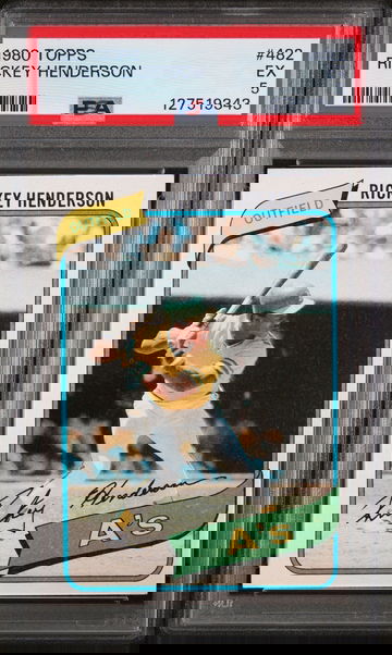 1980 Topps Rickey Henderson #482 PSA 5