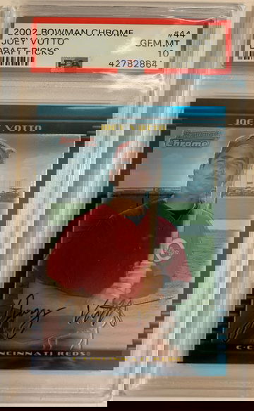 2002 Bowman Chrome Draft Joey Votto rookie PSA 10