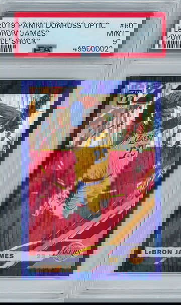 2019 Donruss Optic #60 Lebron James - Purple Shock (Prizm) PSA 9 | Lakers (NBA) Basketball 🏀 