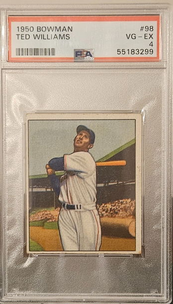 1950 Bowman Ted Williams PSA 4