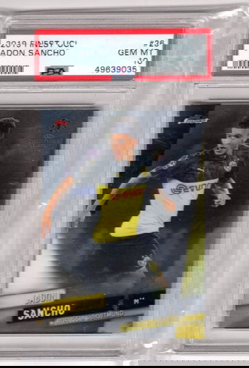 Jadon Sancho 2019 Topps Finest UCL RC Rookie #26 PSA 10