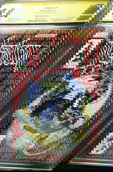 Venom #1 VARIANT COVER CGC 9.8 SIGNED MAYHEW