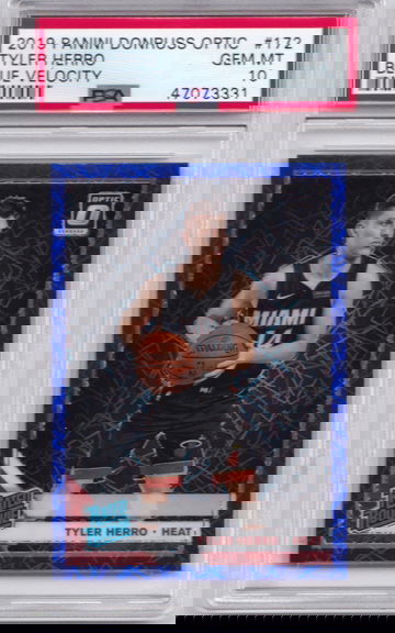 2019 Tyler Herro Optic Blue Velocity PSA 10
