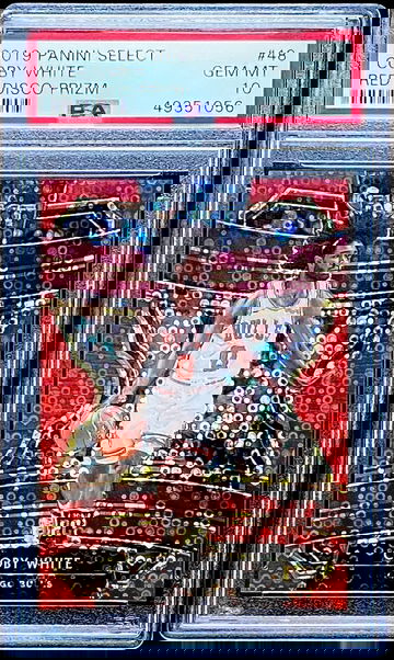 Coby White Select RC Red FB /49 PSA 10