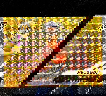 2024 Panini Mosaic  NFL Debut  Bo Nix #271  Reactive Yellow Mosaic Prizm  RC Broncos