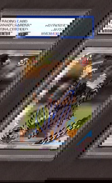 Edward Cabrera Signed Autoraphed 2019 Bowman Prospects #114 PSA DNA COA RC