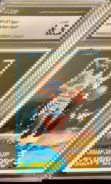 1981 - 82 Topps Basketball #94 - West - Brian Taylor - Graded CSG 6.5 EX NM+ WOW