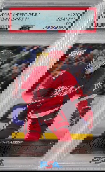 2015 Upper Deck Dylan Larkin Young Guns RC Rookie Card PSA 10 Gem Mint