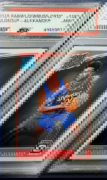 Shai gilgeous alexander 2018 optic rookie mint 9