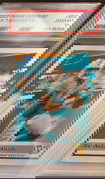 2020 panini donruss tua tagovailoa  PSA 10