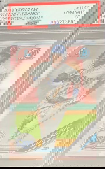 Gem 10 2019 Bowman Chrome Prospect Wander Franco #100 PSA 10