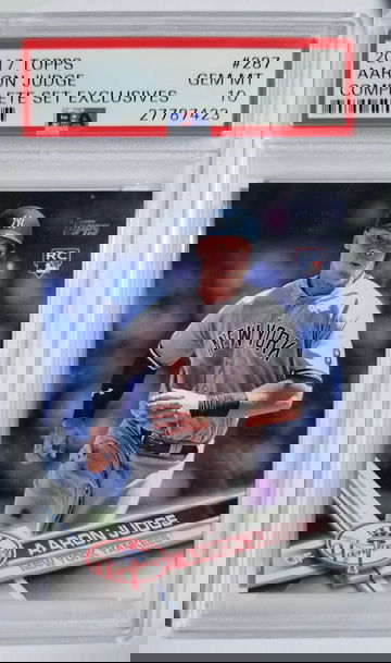 Aaron Judge 2017 Topps Complete set exclusive PSA 10