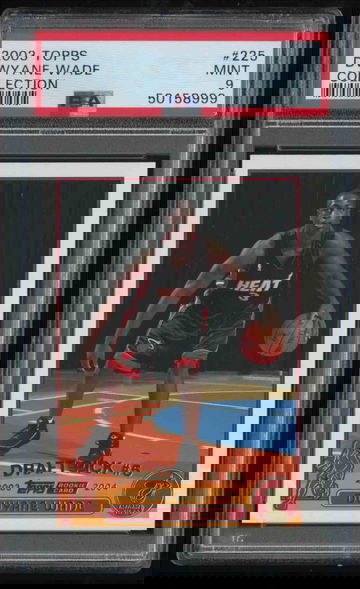 2003 Topps Collection #225 Dwyane Wade PSA 9 Mint Rookie RC 