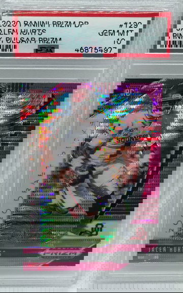 2020 Prizm DP Jalen Hurts Pink Pulsar