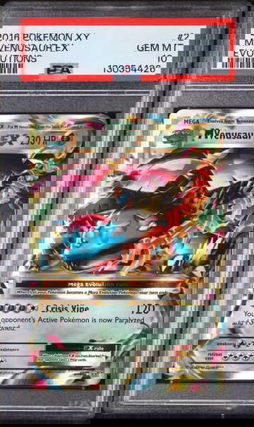 M Venusaur EX 2/108 PSA 10 XY Evolutions 2016 