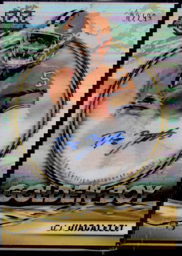 2021 Bowman GBA-DU D.J. Uiagalelei Golden Boy /99 Auto