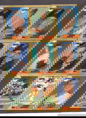 1987 Topps San Francisco Giants Team Set with Will Clark RC Rookie