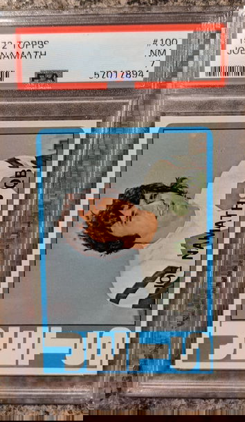 1972 Topps Joe Namath PSA 7 Centered