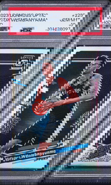 2023 Optic Victor Wembanyama #225 holo rated rookie PSA 10 Gem mint